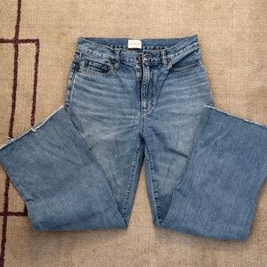 Simon Miller Wide Leg Raw Hem Jeans